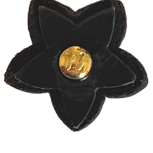 Louis Vuitton Brown Suede/Patent Leather Logo Charms Wedge Sandals Sz 36.5 -6.5 - Picture 16 of 16